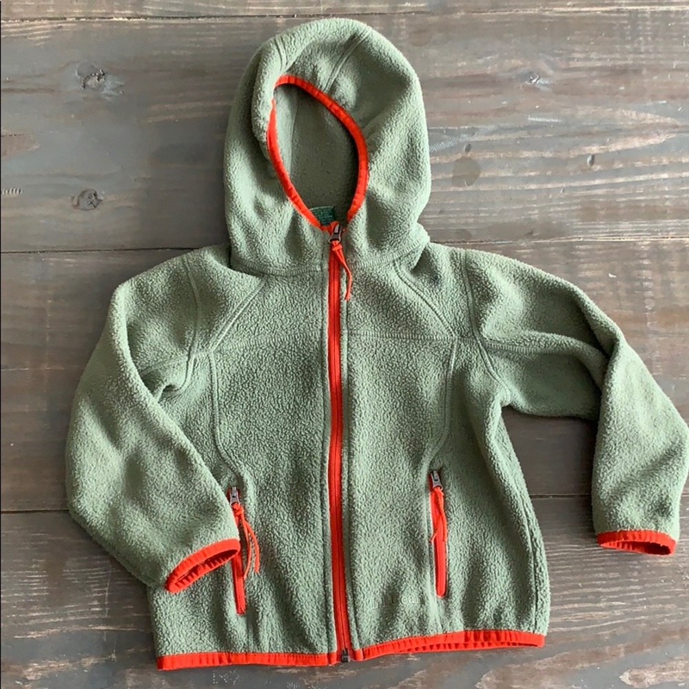 LL Bean green fleece